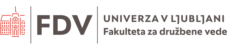 Univerza v Ljubljani - Fakulteta za družbene vede logo.